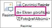 Küçük Ekran Görüntüsü düğmesi