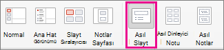 Mac için PPT Asıl Slayt Komutu