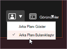 Arka planı bulanıklaştır