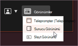 Görünüm menüsü