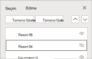 Listedeki öğe gizli.
