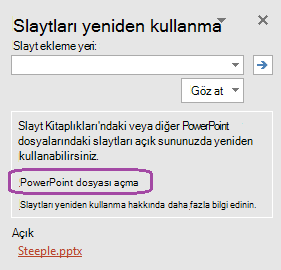 Bir sunuyu bulmak için göz atın
