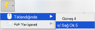 Bir nesneye tıklandığında oynatılması için animasyon tetikle