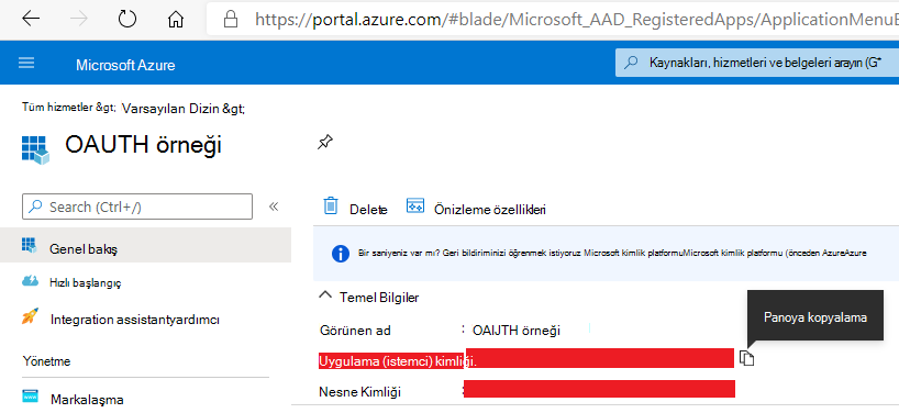 AzureAzure Active Directory App Registrations Application ID