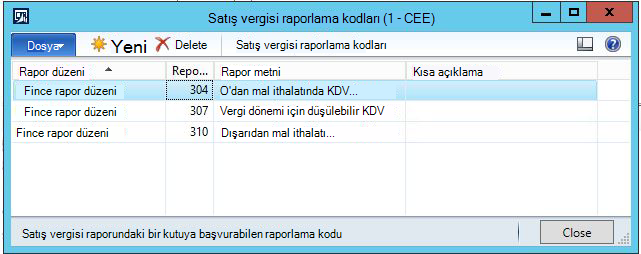 KB4072642 - Satış vergisi raporlama kodları Fin rapor düzeni