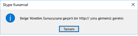 OneDrive İş haricinde bir konumdan dosya açmaya çalıştığınızda görüntülenen hata iletisi
