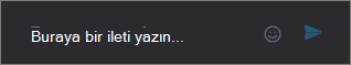 Mac için Skype Kurumsal - Anlık iletileri gösteren toplantı penceresi