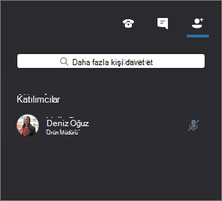 Mac için Skype Kurumsal’da katılımcıları gösteren toplantı pencereleri