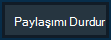 Sunumu Durdur düğmesi