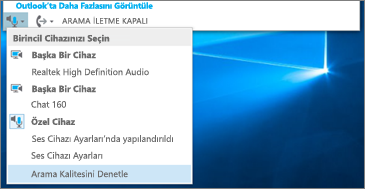 Özel cihaz için arama kalitesini denetleme