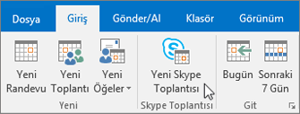 Skype Kurumsal Toplantı Planlama