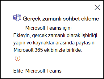 Gerçek zamanlı sohbet ekleme