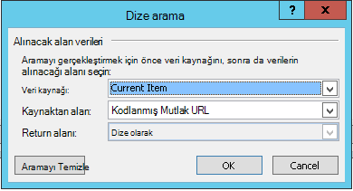 Geçerli Öğe için Köprü Ekleme 1