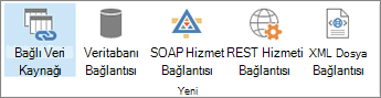 Yeni veri bağlantısı seçenek düğmeleri