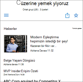 Sitedeki Ekip Haberleri Ekran Görüntüsü