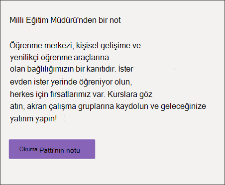 Metin ve biçimlendirme web bölümünün ekran görüntüsü