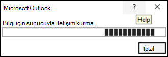 Klasik Outlook'ta bilgi için sunucuyla bağlantı kurulurken hata oluştu
