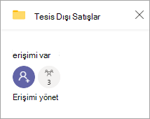 Erişim panelini yönet