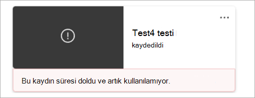 Kaydın kalıcı olarak silindiğini belirten bir kayıt kodunu gösteren ekran görüntüsü.