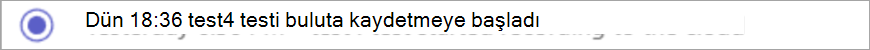 Kayıt başlatma bildiriminin ekran görüntüsü.