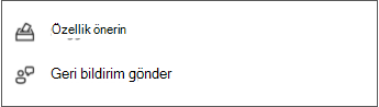 Geri bildirim gönderme ve önerme