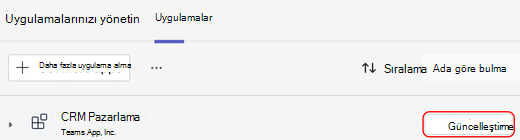 Güncelleştirme var