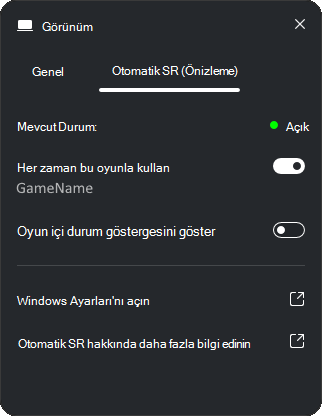 AutoSR önizlemesi.