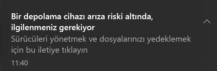 Kritik uyarı iletisi