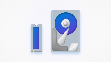 Katı hal sürücüsü (SSD) ve sabit disk sürücüsünün (HDD) kavramsal grafiği.