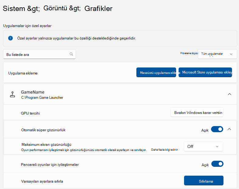 WindowsGraphics'in ekran görüntüsü.