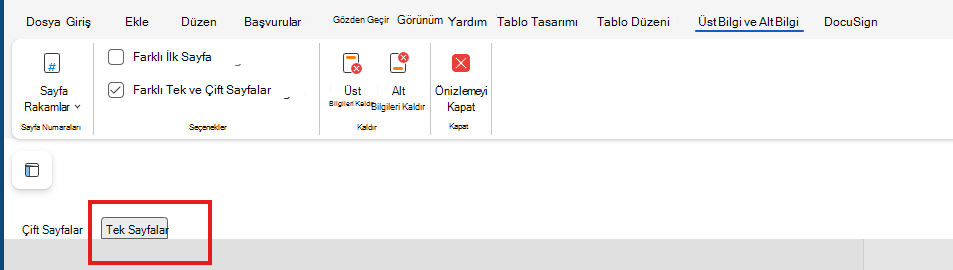 Web'de h&f tek sayfaları düzenleme