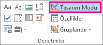 geliştirici modu tasarım düğmesi