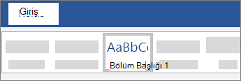 Başlık ekleme