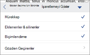 Biçimlendirmeyi Göster