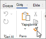 Şeritteki biçim boyacısı düğmesi