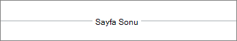 Word Online’da Sayfa Sonu