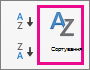 On the Excel Data tab, select Sort