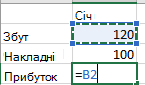 виберіть клітинку