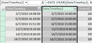 Стовпець DateTimeKey