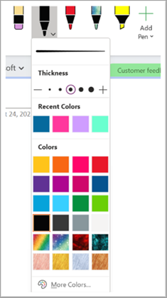 що нового у onenote 2024, знімок екрана з чотирма версіями two.png