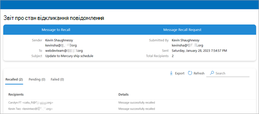 outlook to check on a message screenshot two