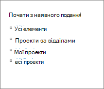 Почати з наявного подання