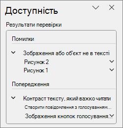 Результати перевірки