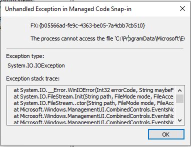 Event Viewerперегляд подій Error