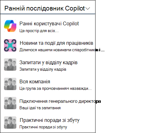 Виберіть спільноту, щоб переглянути її аналітику