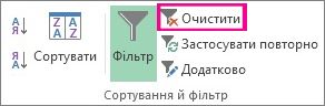 Кнопка «Очистити»