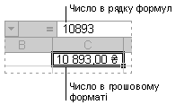 Рядок формул і зв’язана клітинка