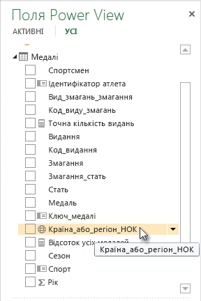 Піктограма географічного розташування в області 