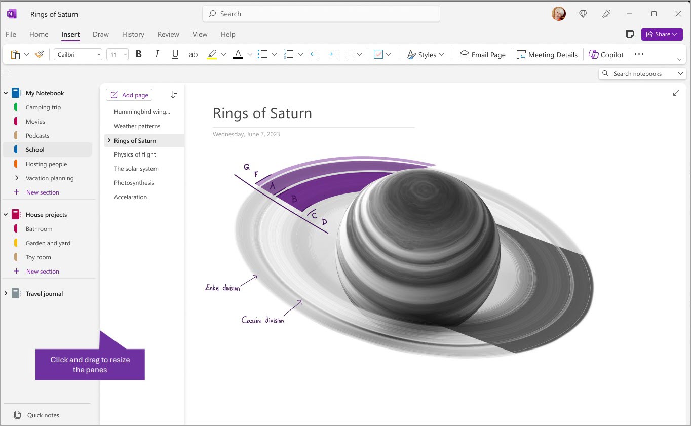 знімок екрана екрана навігація OneNoteOneNote двадцять три.jpeg