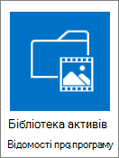 Плитка бібліотеки активів